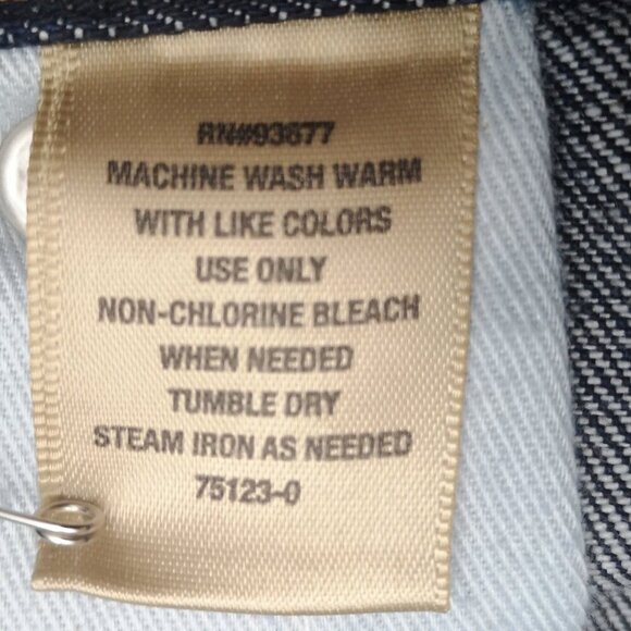 The Foundry Supply Co. Men's Size 46/32 Dark Wash Straight Wide Legs Jeans - Picture 4 of 12